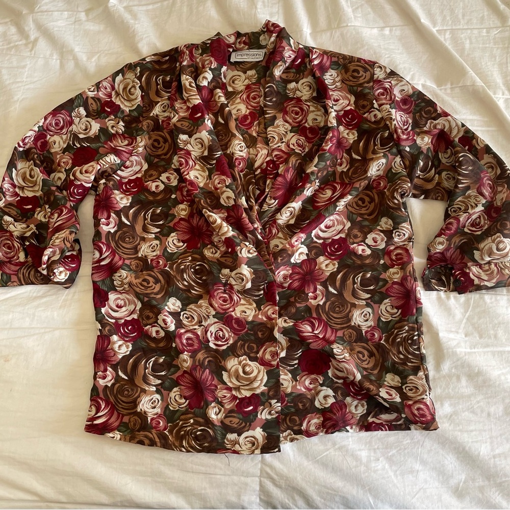Vintage floral blouse